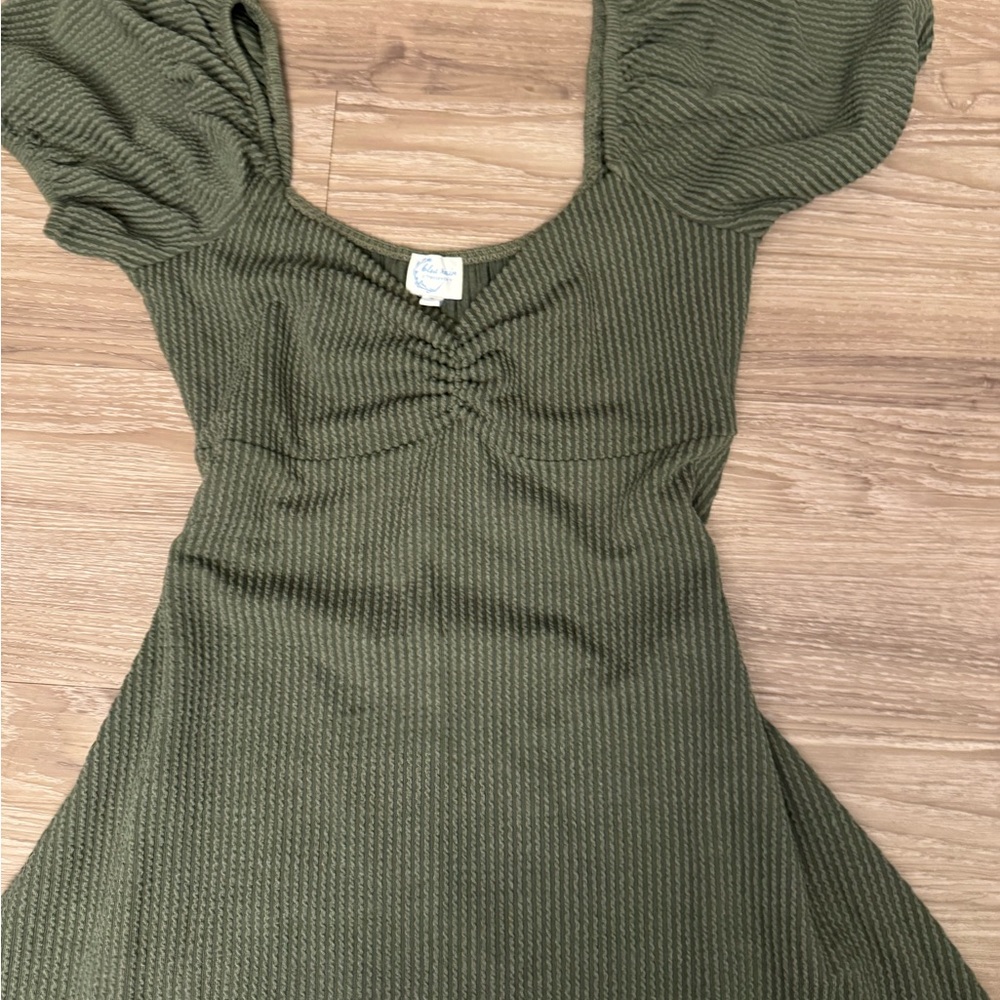 Blue Rain Olive Mini Dress